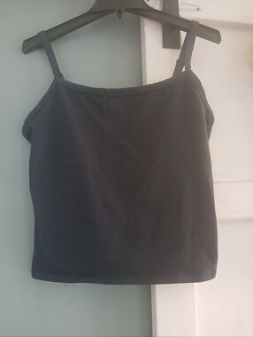 Aritzia Gl8den Lideand Wellness Tank  Adj Strap Camisole Navy Blue Xl